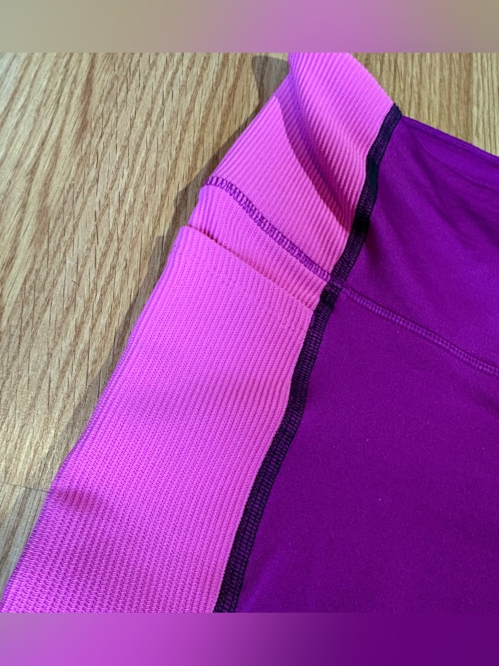Under Armor Purple and Pink Performance Leggings - Picture 6 of 6